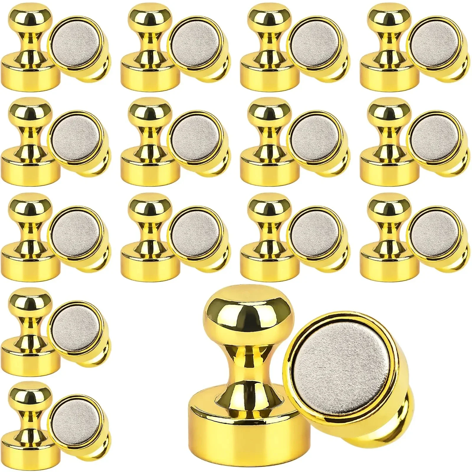 Neodym-Magnet, superstarke Magnetismus-Magnete für Höhle Kühlschrank, Küche, Whiteboard, langlebig, magnetisch, leistungsstarke Hardware-: 2M / Gold