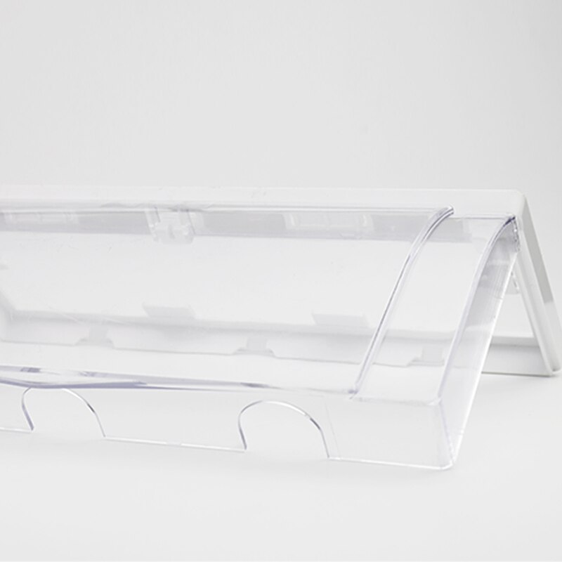 Three - position 86 type switch socket waterproof cover box paste type bathroom transparent triplet socket splash box