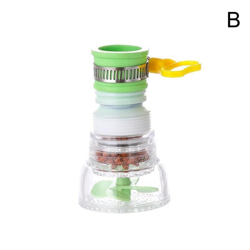 Faucet Booster Filter 360 Degree Adjustable Kitchen Faucet Booster Filter Tap Extender Splash-proof Water Filter Kitchen Tools: 2