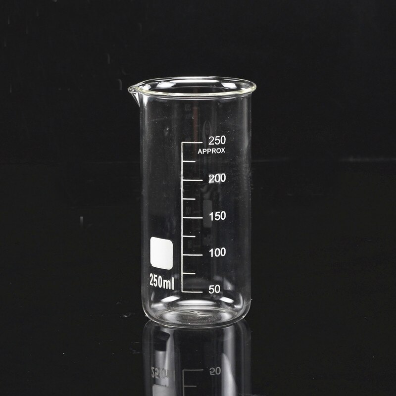 LINYEYUE 150mL Glass Beaker Tall Form Borosilicate Glass high temperature resistance Measuring Cup Beaker Laboratory Equipment