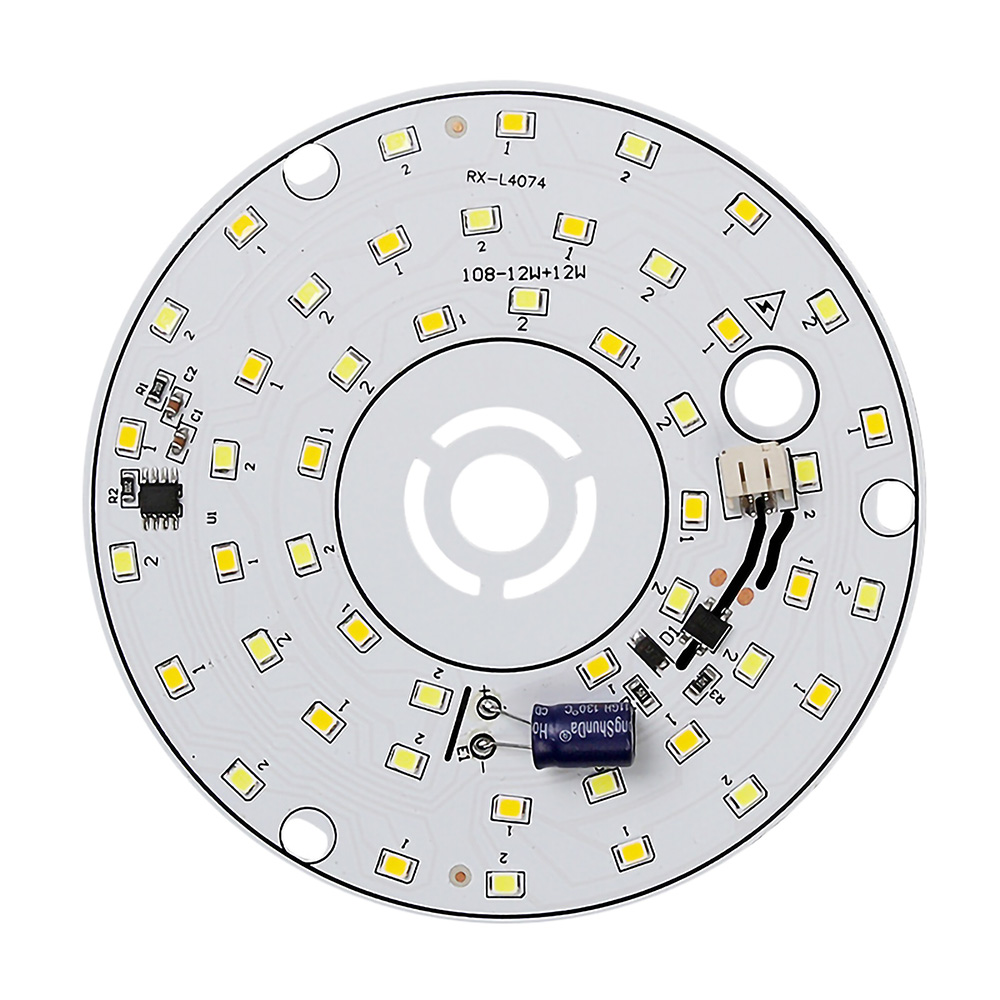 Panel de lucha sin controlador AC220V, 6W, 9W, 12W, 18W, 24W, 2835 SMD, accesorios de fuente de luz LED DIY para reemplazar bombillas de araña domésticas