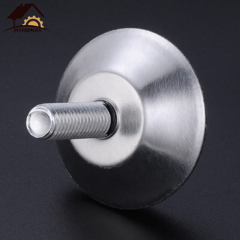 Myhomera 8Pcs Steel Furniture Legs Tea Table Cabinet Shelf Leg Pad Anti-slip Base Adjustable DIY Leveling Feet 13mm 18mm 27mm