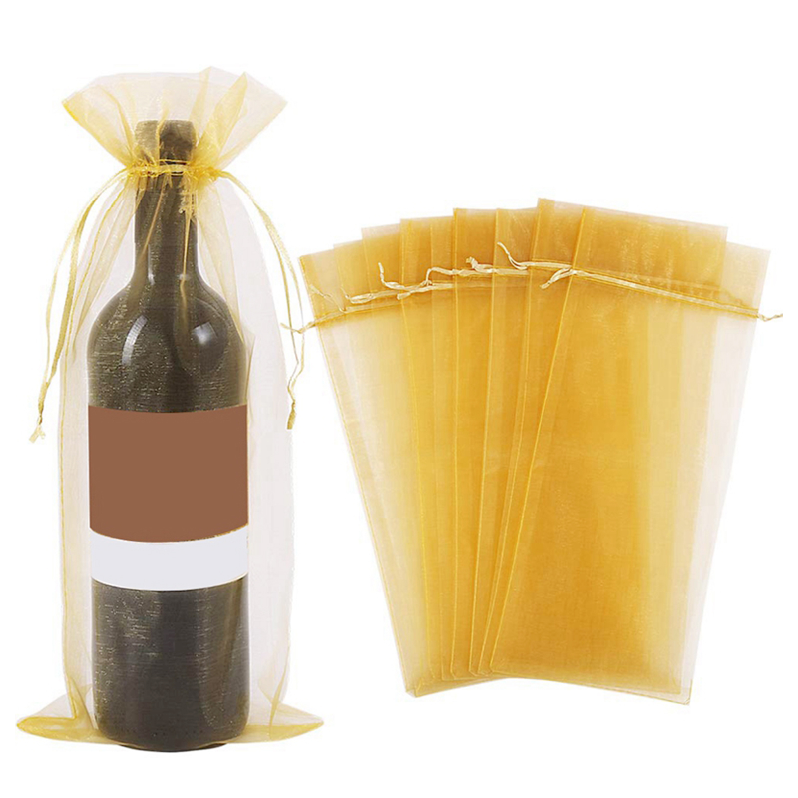 Jewelry Packaging Bag For Orangers Wine Drawstring Mesh Bag Festive Party Candy Bag Drawstring Pouches Wedding Accessories