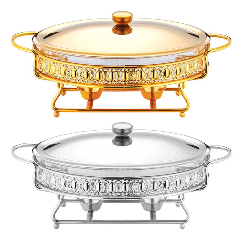 Buffet Pot à alcool en verre, réchaud ménager/commercial petit plat à frire, bouillettes à combustible solide