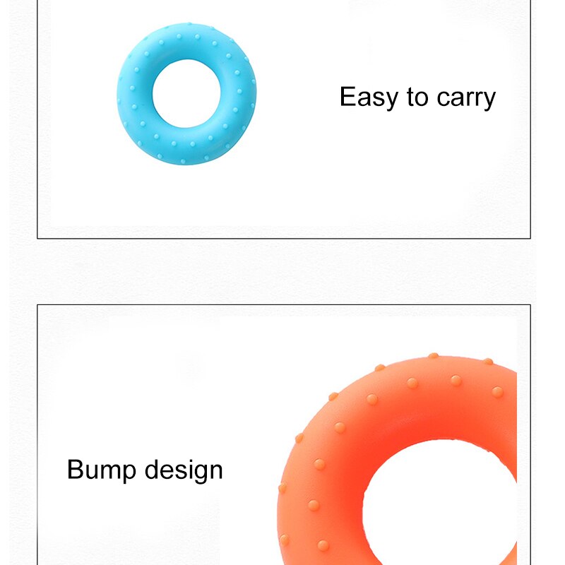 Silicone Hand Grip 20-60LB Gripping Ring Finger Forearm Trainer Carpal Expander Protable Muscle Workout Exercise Gym Training