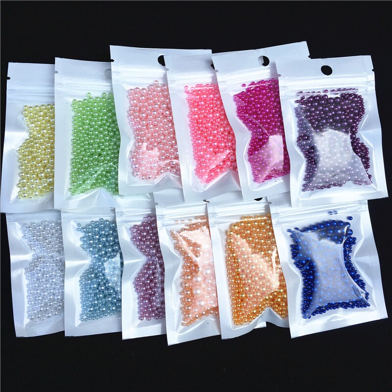 Perlas de ABS azul claro, 10 gramos, 2,5/3/4/5/6/8mm, perlas de imitación acrílicas redondas para fabricación de joyas/Nail Art/teléfono