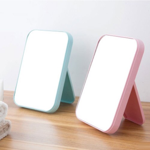Desktop dressing mirror folding makeup mirror simple portable princess mirror square mirror makeup mirror