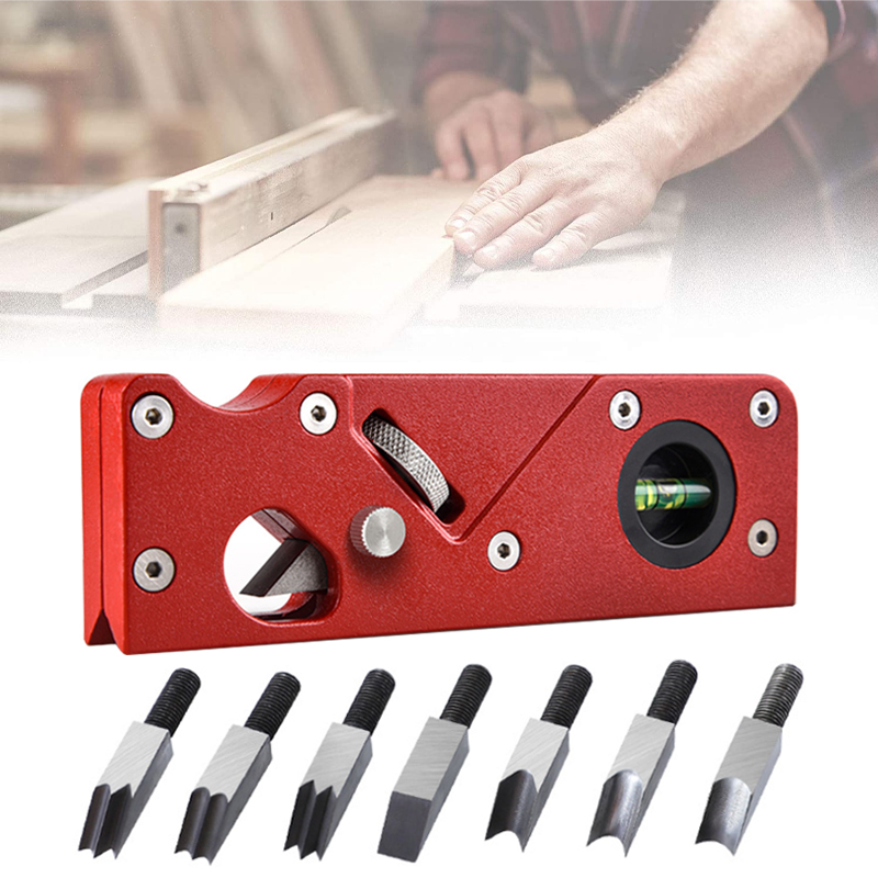Fasenhobel mit Unterstützer, Handhobel für sterben Holzbearbeitung, zum schnellen Kantenhobeln, Bogenmaß-Eckenhobel, Trimmen, Zimmermanns-Hand-DIY-Werkzeug