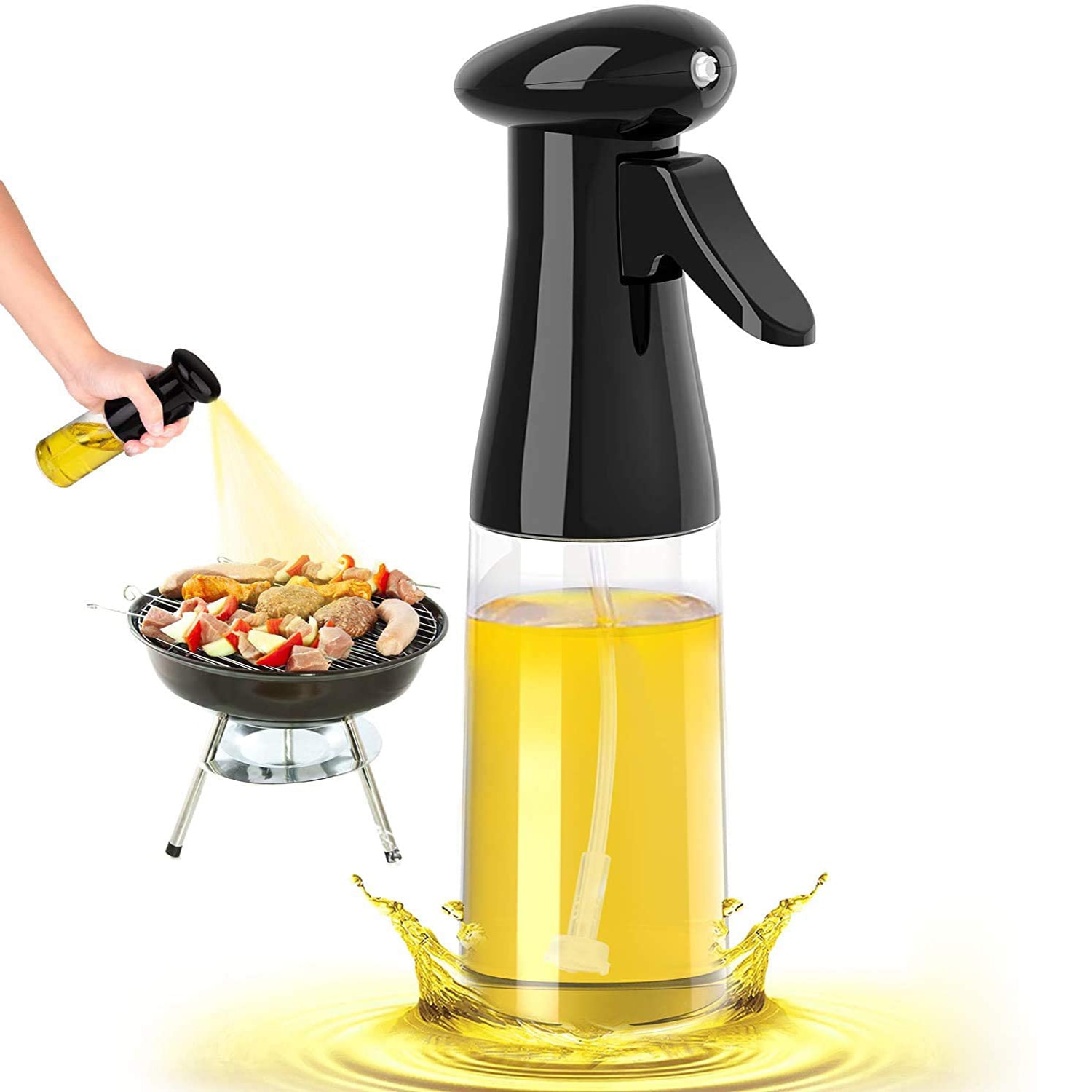 210Ml Olijfolie Spray Bbq Koken Keuken Bakken Olijfolie Spuit Olie Spray Lege Fles Azijn Fles Olie Dispenser salade