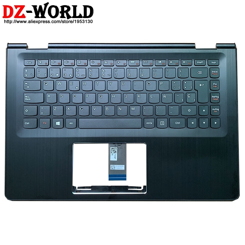 ¡Novedad! Cubierta superior con reposamanos con teclado para Lenovo Ideapad Yoga 500-14IBD ISK IHW Flex 3-1470, funda para ordenador portátil C, 5CB0J34008