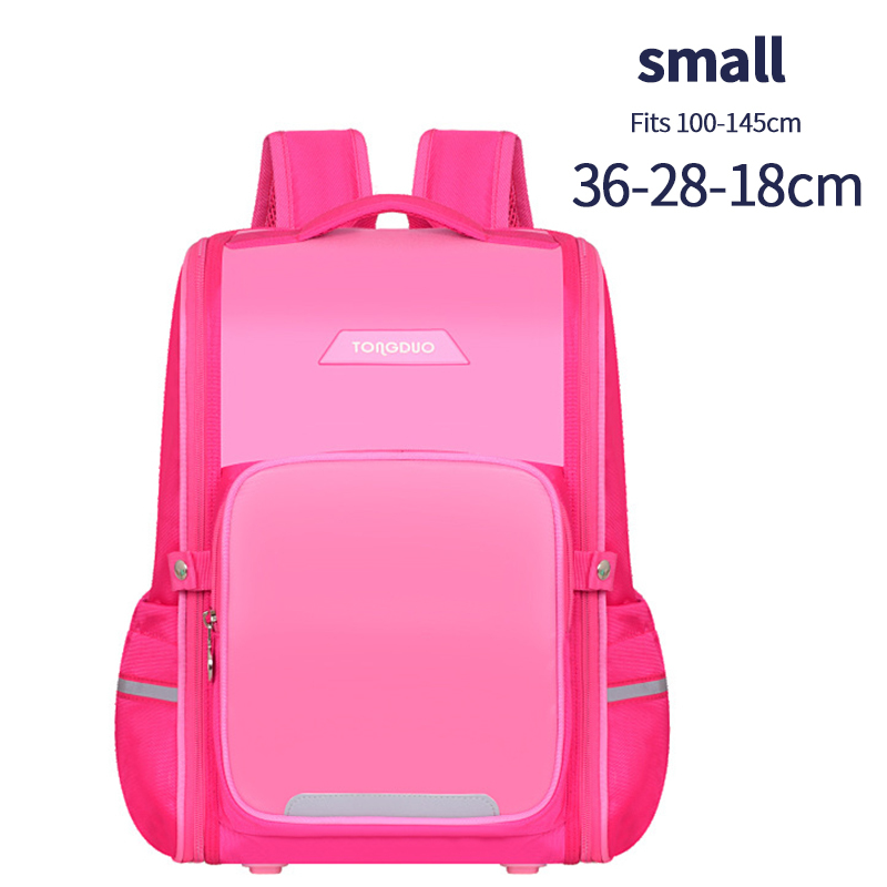 OYIXINGER Fashion Student Bag 2 Size zaino per ragazzo e ragazza adolescenti zaino leggero per bambini di grande capacità resistente all&#39;usura: Small Pink