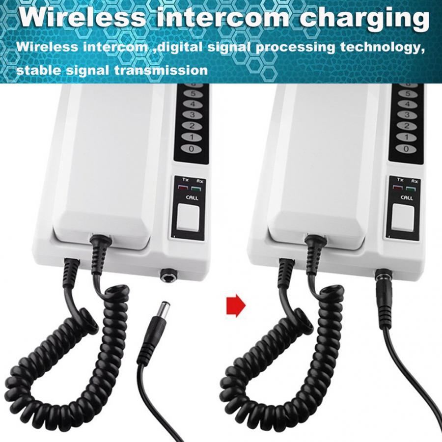 433Mhz Wireless Intercom System Secure Interphone Handsets Extendable for Warehouse Office Intercom System