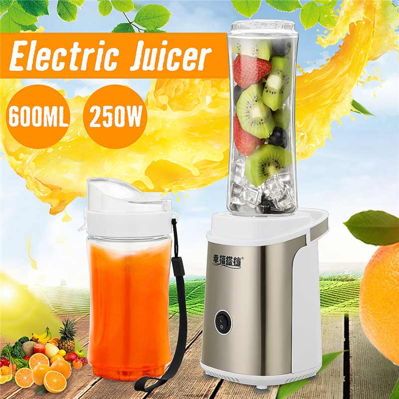 250w køkken juicepressere rustfri juicemaskine 220v elektriske juicer omrører juicer eu stik 600ml manuelle mixer blendere
