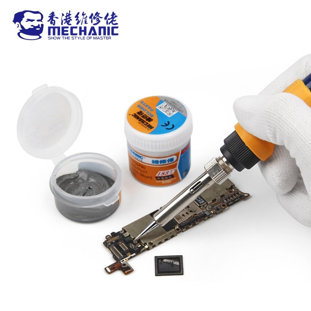MECHANIC Original Solder Paste XGSP80 Solder Paste Flux Melting Point 183℃ PCB Repair Stencil Welding Soldering Tool