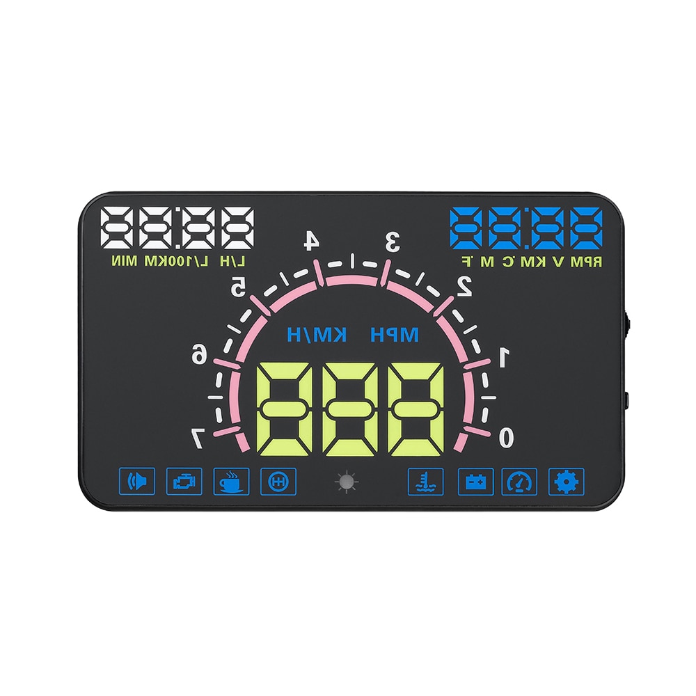 Universal HUD 4C2015 Head Up Display 5.5inch Digital Warning Windshield Projector Auto Accessories