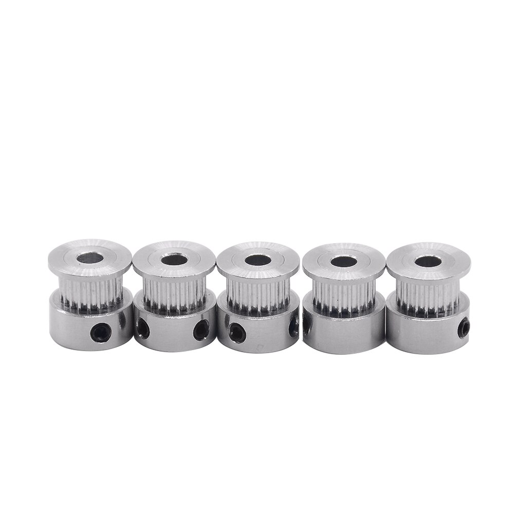 1 st GT2 alumium timing katrol 20 tanden boring 5mm fit voor GT2 riem breedte 6mm voor CNC 3D printer