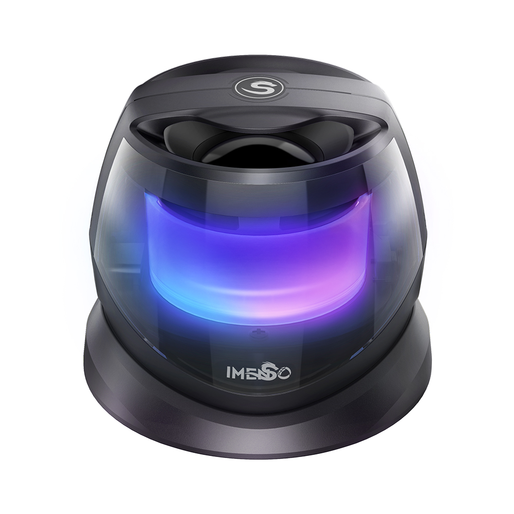 IMENSO IMS-S1048 Mini Portable Speaker RGB Lighting Magnetic Speaker BT5.3 Small Sound Box 7 Hours Playback Phone Holder Speaker: PURPLE