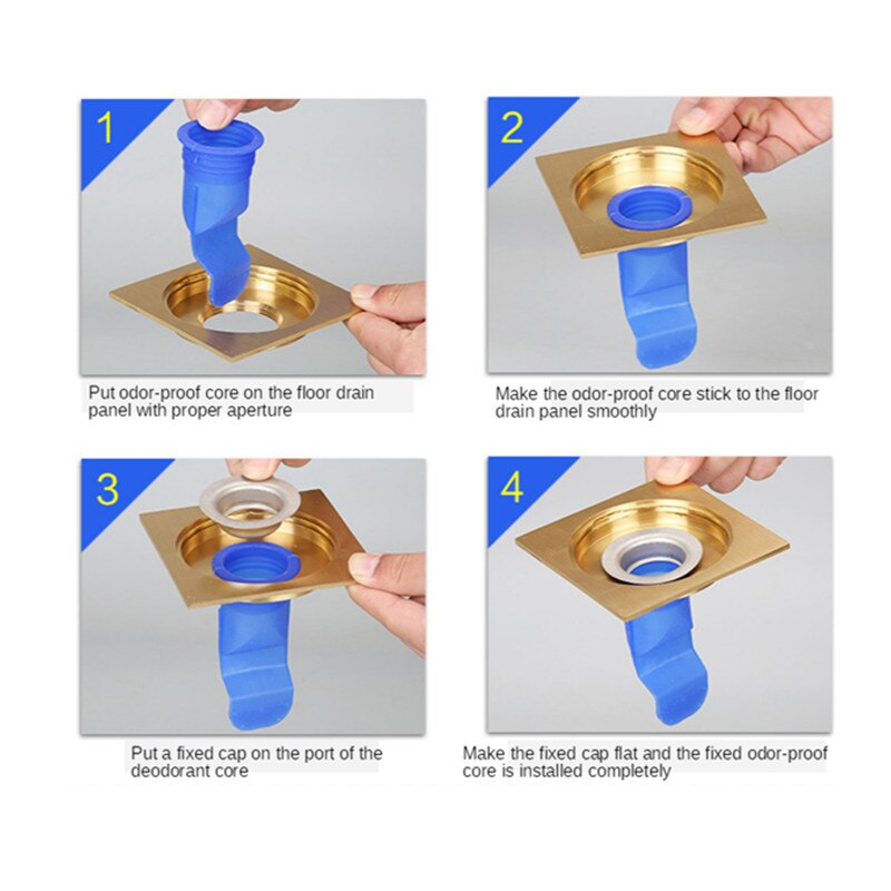 Filtre de reflux Anti-odeur en Silicone pour salle de bains de désodorisation, filtre de refoulement, Anti-odeur, Anti-insecte