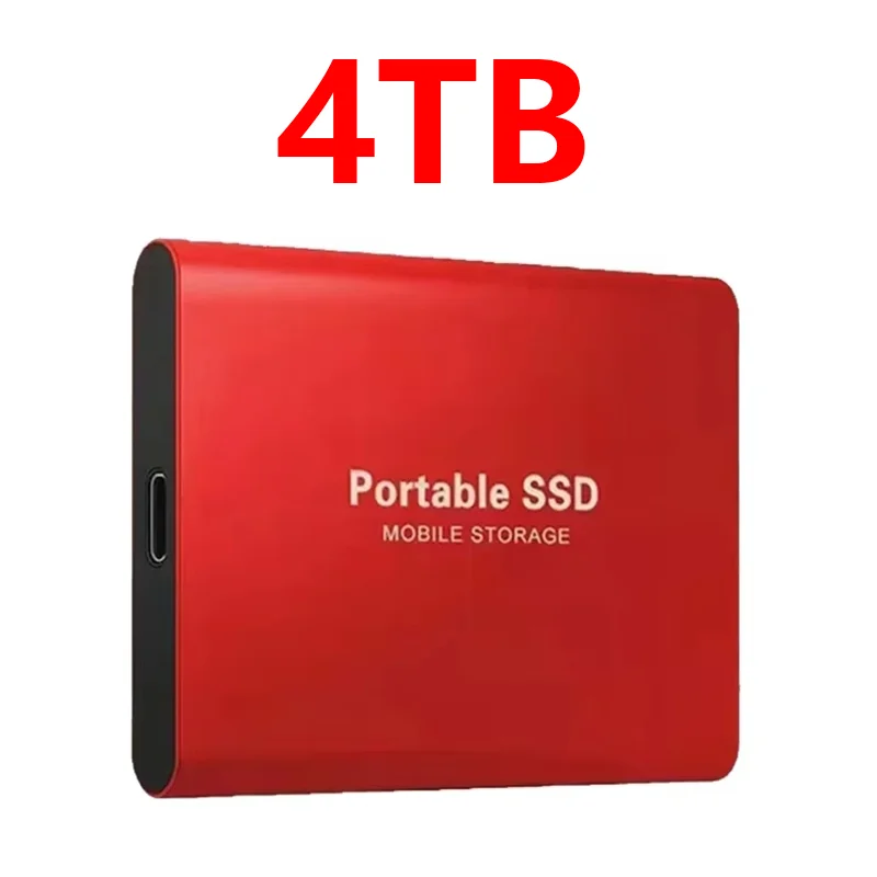 Tragbare ssd, 1tb Original-fest-Zustand-fährt , 2tb externe festplatten , 4tb hochgeschwindigkeits-massenspeicherfestplatten für Laptop/Mac/pc/smartphone: Schwarz