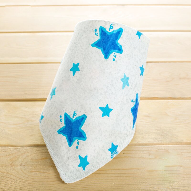 Dubbele Lagen Katoenen Baby Bandana Slabbetjes Burp Doeken Mooie Cartoon Dier Ster Beby Kids Dribble