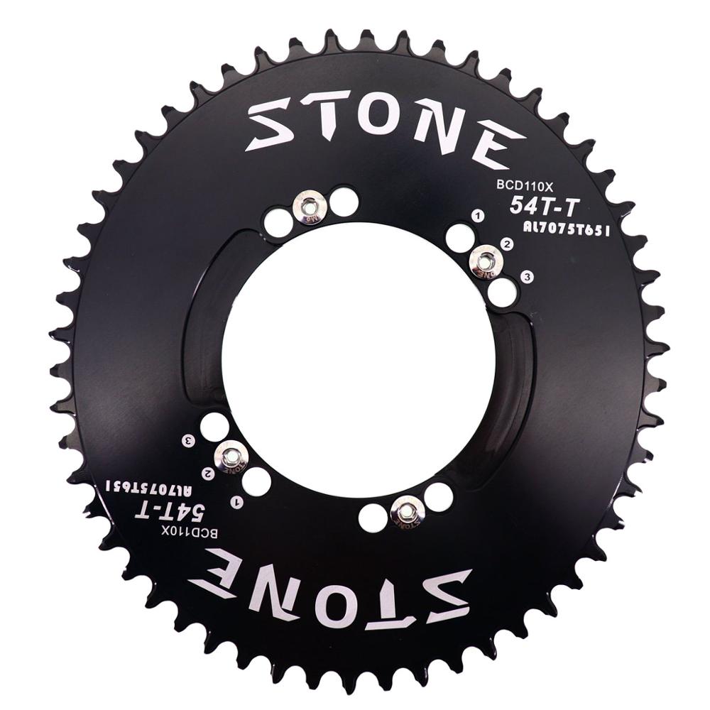 Steen Kettingblad 110 BCD voor Shimano 5800 6800 4700 9000 Ovale 34 36 38 40 42 44 46 48 58T tand Racefiets Kettingwiel 110bcd