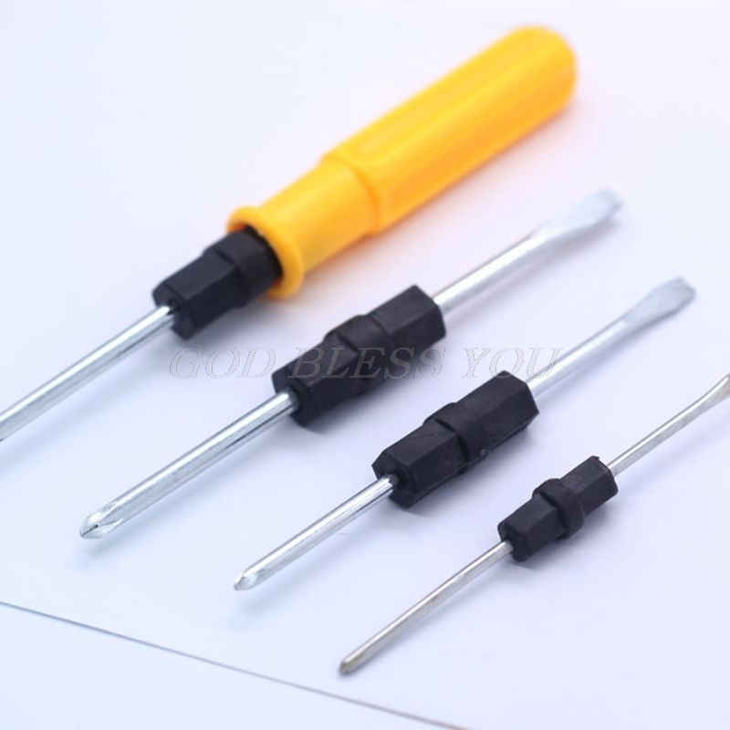 2 Sides For Phillips and Slotted Double Head Screwdrivers Portable Repair Tools