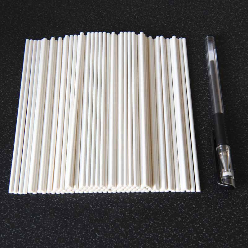 100Pcs Eco-friendly Solid Paper Lollipop Stick Cake Pop Sucker Sticks For Chocolate Sugar Candy Lollypop DIY Mold 7/10cm