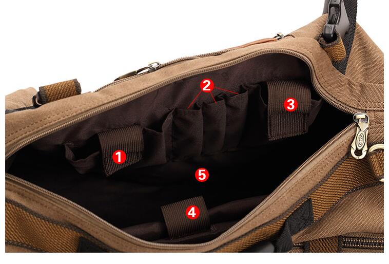 X-Online 032717 man mochila de lona para hombre bolsa de viaje