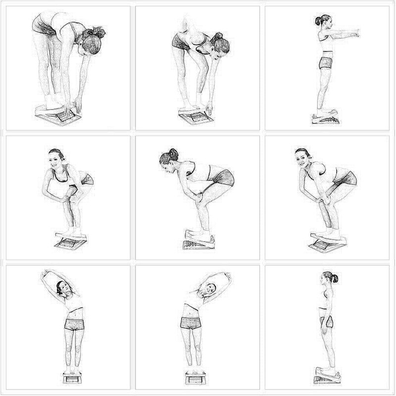 ELOS-Tilt Board Portable Slant Board Adjustable 5 Level Leg Strength Training Equipment Yoga Equipment Home Fitness