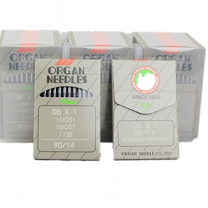 10pcs/lot ORGAN NEEDLES DBX1 DCX1 DPX5 UYX128GAS For Industrial Lockstitch Sewing Machine Singer JUKI brother