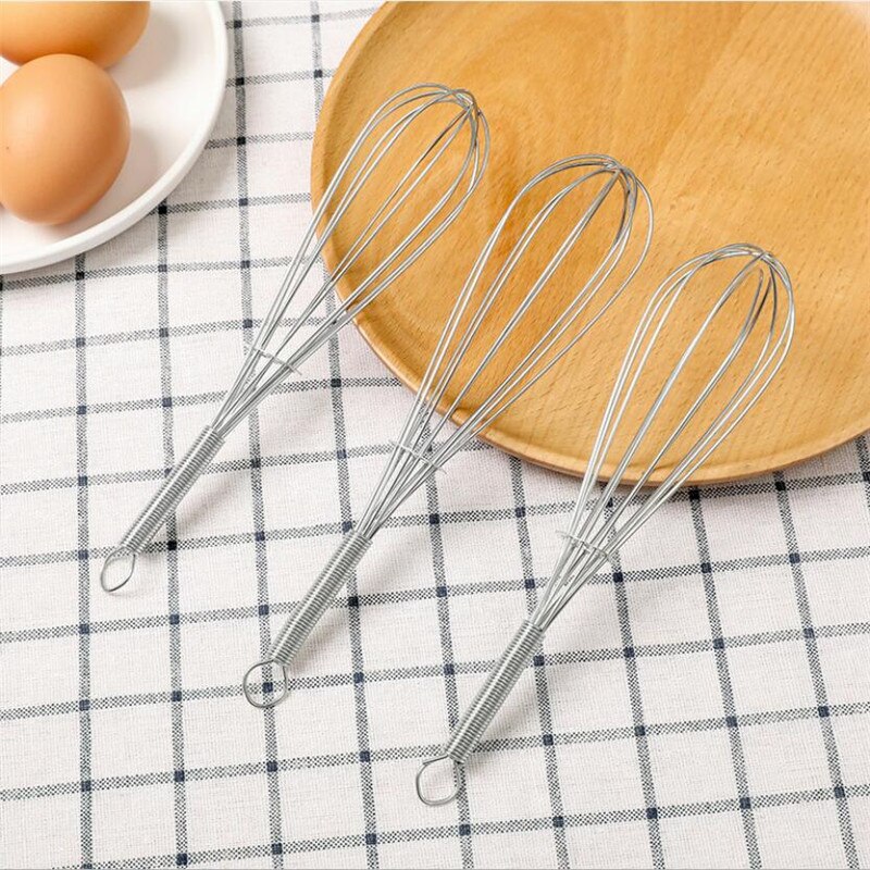 18X4Cm Rvs Eiklopper Hand Whisk Mixer Keuken Gereedschappen Boter Blender Hand Ei Mixer Koken Foamer wisk Koken Blender