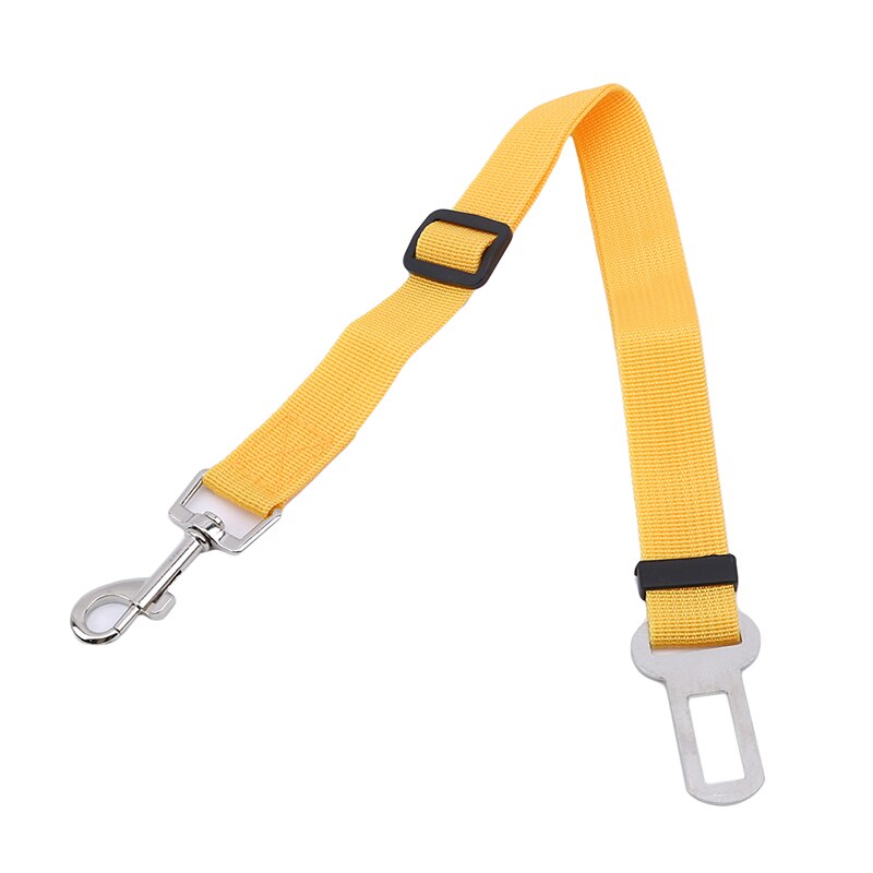1Pc Puppy Autogordel Voertuig Auto Pet Dog Seat Belt Harness Lead Clip Hond Levert Veiligheid Hendel auto Tractie Producten: Yellow