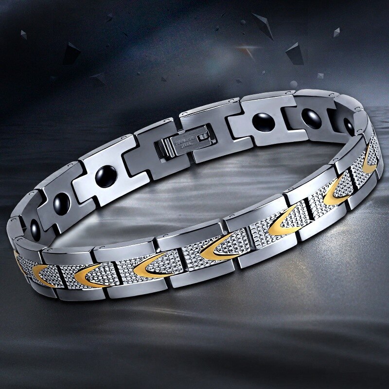 Vintage Toermalijn Energiebalans Armband Gezondheidszorg Sieraden Voor Mannen Vrouwen Therapie Germanium Link Chain Armbanden &amp; Bangle