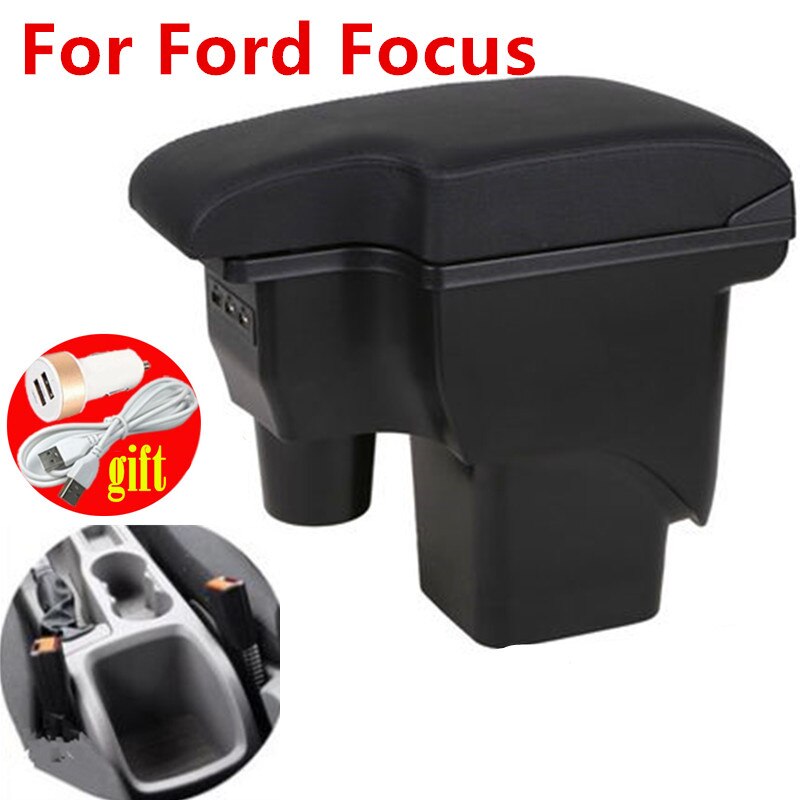 Til ford focus 2 mk2 armlæn kasse central butik indhold opbevarings kasse ford fokus armlæn kasse