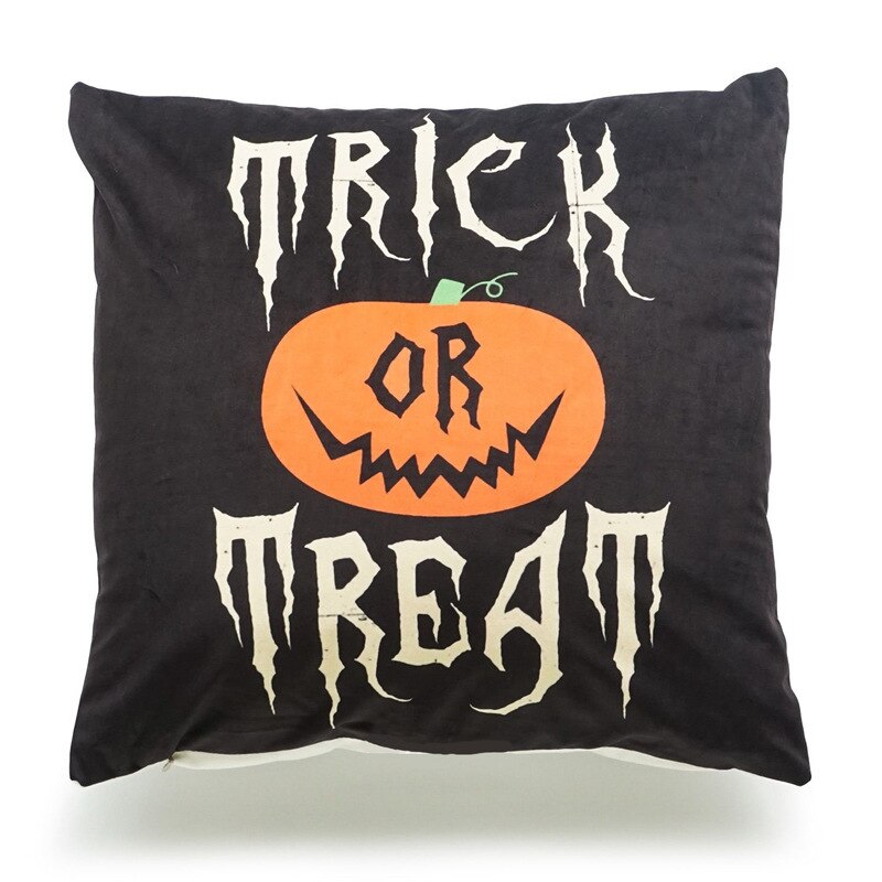 Halloween kurpitsa noita temppu tai herkku tyynyliina koriste pellava tyyny halaus tyynyliina halloween kodin sisustus  ha012