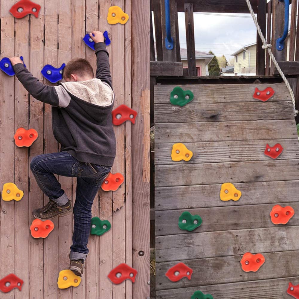 25Pcs Diy Rotsklimmen Houdt Voor Kids & Volwassenen, klimmen Muur Grip Kits Voor Outdoor Indoor Home Speeltuin Met Montage Hardware