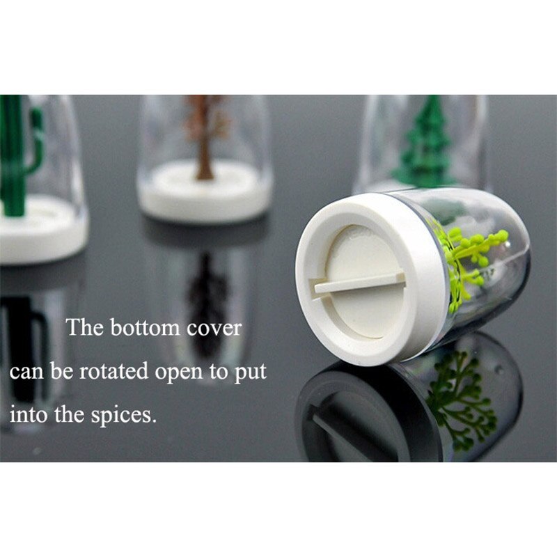 4pcs/Set Four Seasons Tree Seasoning Containers Salt Shakers Herb Spice Holder Storage Box Jars Kitchen Tools SMD66