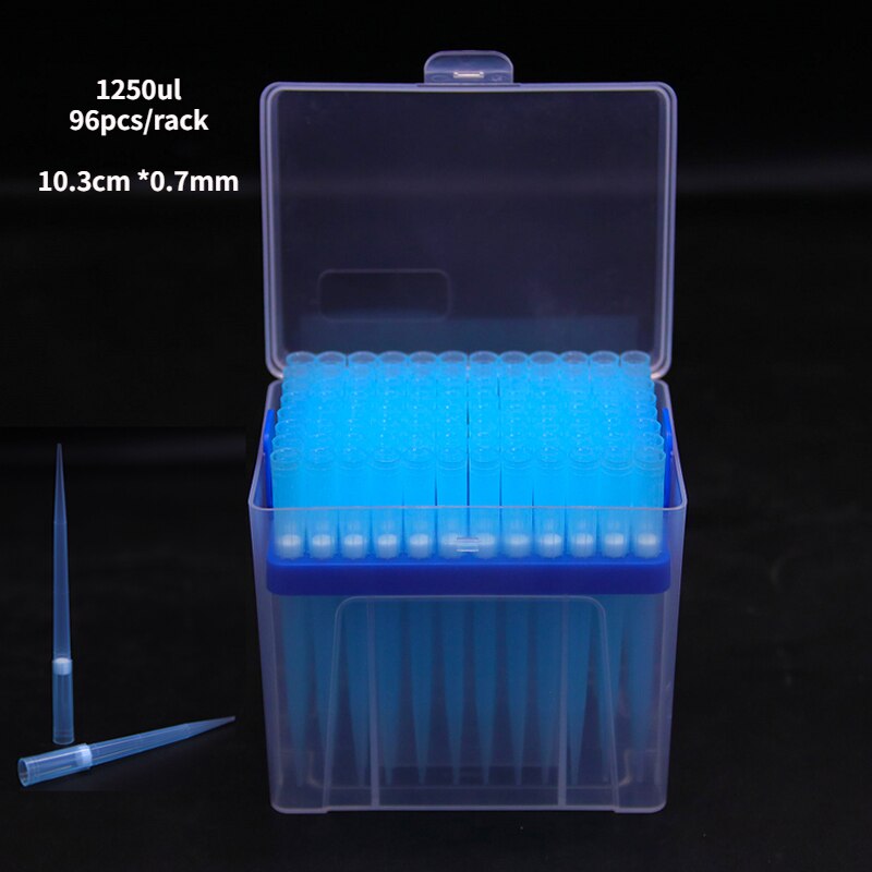 1250ul Pipette Tips with filter and Box 10ul/200ul/1000ul Extended Suction Nozzle Pipette