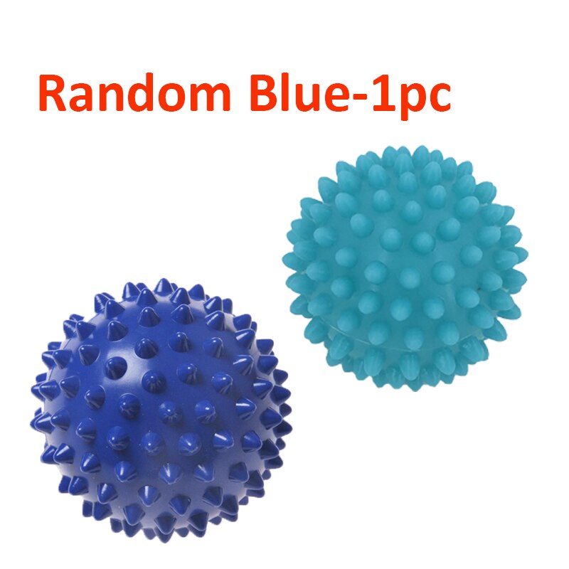 Durable PVC Spiky Massage Ball Trigger Point Sport Fitness Hand Foot Pain Relief Plantar Fasciitis Reliever Hedgehog 7cm Balls: Blue