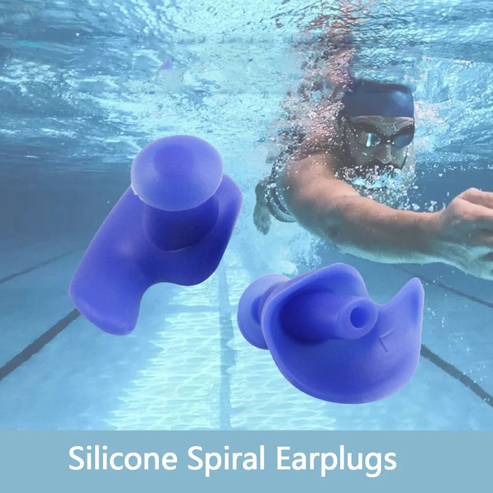 1 paar waterdichte zachte oordopjes siliconen draagbare oordopjes zwemaccessoires zachte draagbare stofdichte oordopjes met duiken