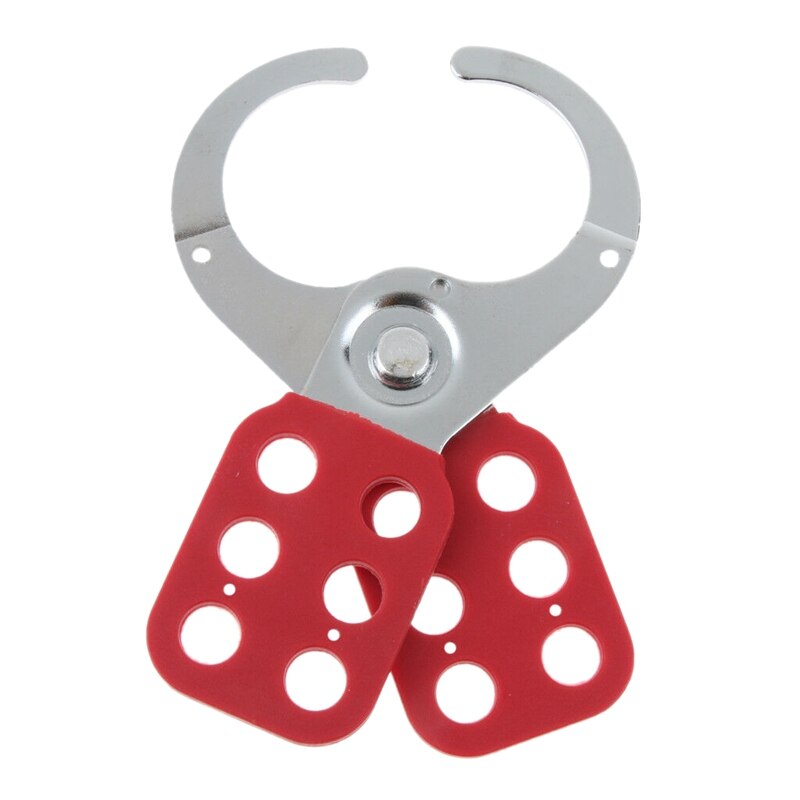 Steel Lockout Hasp Lock Heavy Duty Safty Lockout Hasp 38mm Red: Default Title