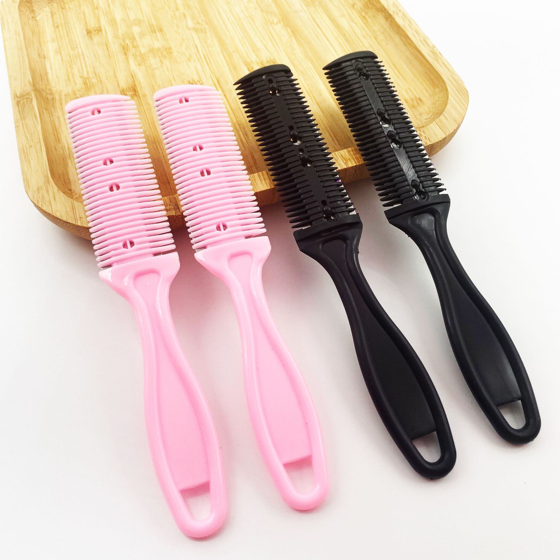 Barber Hair Cutting Comb Razor Blades Hair Trimmer Cutting Thinning Tools Hair Brush Barbershop Tools Hairs Salon Knife Comb