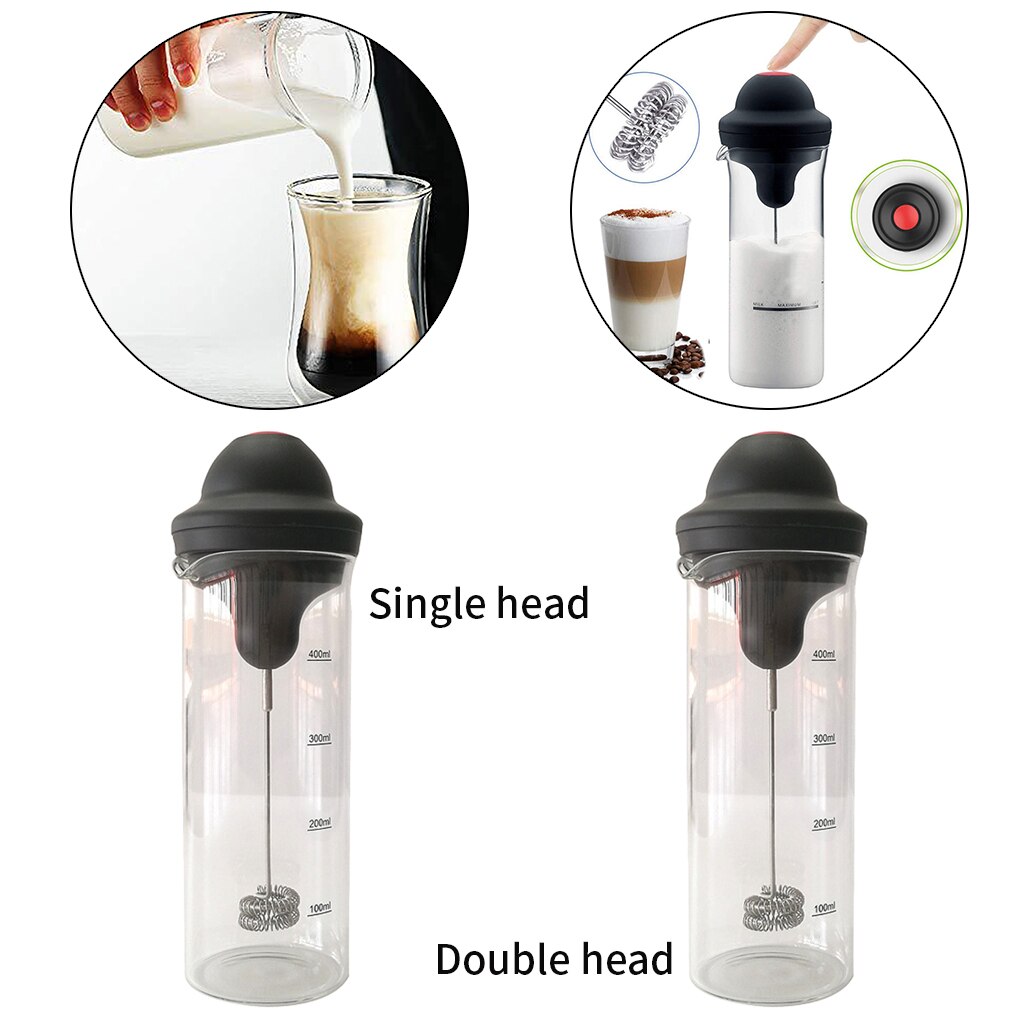 Coffee Frother Cup Stainless Steel Foamer Mixer Bubbler Coffee Blender for Coffee Chocolate Frappe