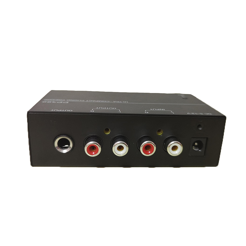 Ultrakompakter Phono-Vorverstärker-Vorverstärker mit RCA 1/4 Zoll TRS-Schnittstellen Preamplificador Phono-Vorverstärker PP400 mit EU-US-Stecker