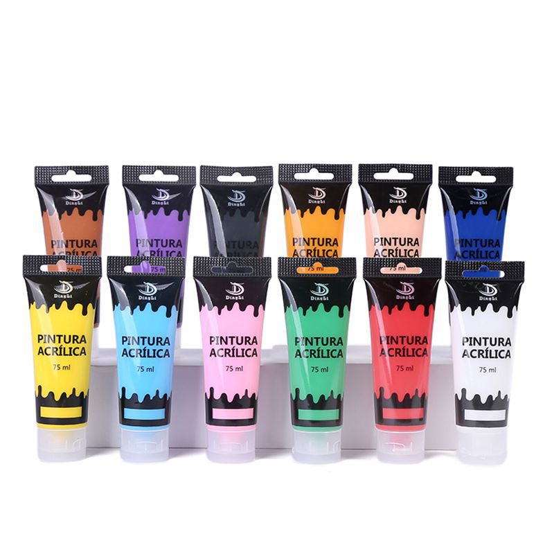 Black Acrylic Paint, Premium Mars Black, 8oz (236ml) Bottle, for Canvas and Outdoor Painting