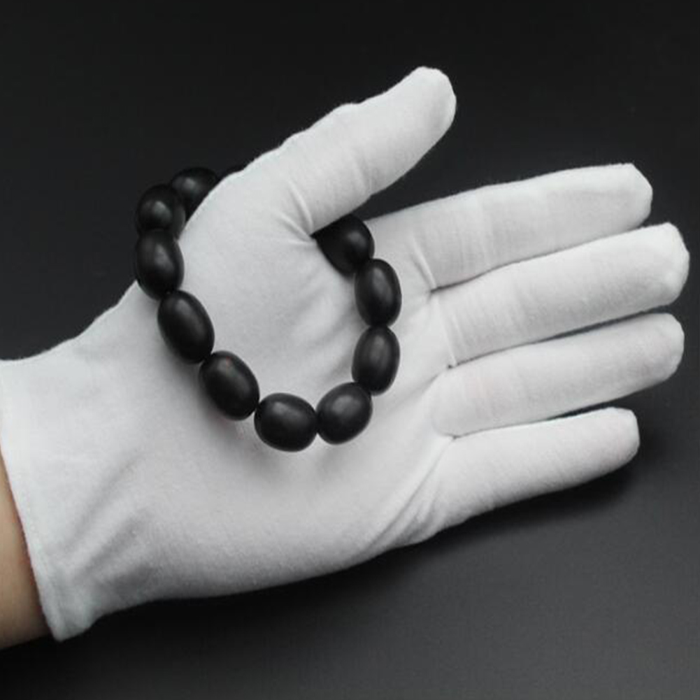 Weiße Baumwollhandschuhe, trockene Hände, feuchtigkeitsspendende Inspektionsarbeitshandschuhe, waschbare, dehnbare Stoffhandschuhe, Haushaltsreinigungshandschuhe