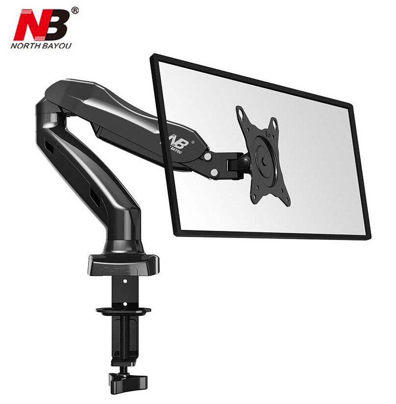 NB F80 Schreibtisch17-27 "LCD LED-Monitor Halfter Arm Gas Frühling voll-Bewegung TV Montieren beladen 2-6.5kgs