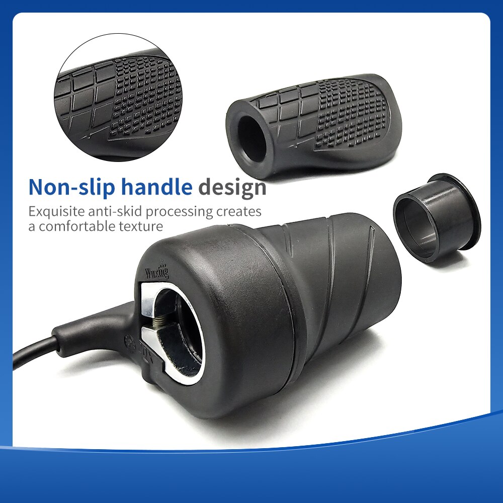 Electric Bike Twist Throttle Right Handle Throttle BAFANG 20X Half Waterproof/SM Connector for EBikes