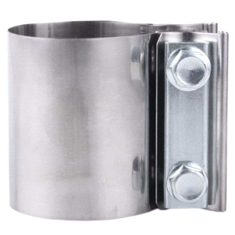 Abrazadera de tubo de escape Universal para coche, aro de garganta de cola modificado de acero inoxidable, 2,5 pulgadas, 63MM: Default Title