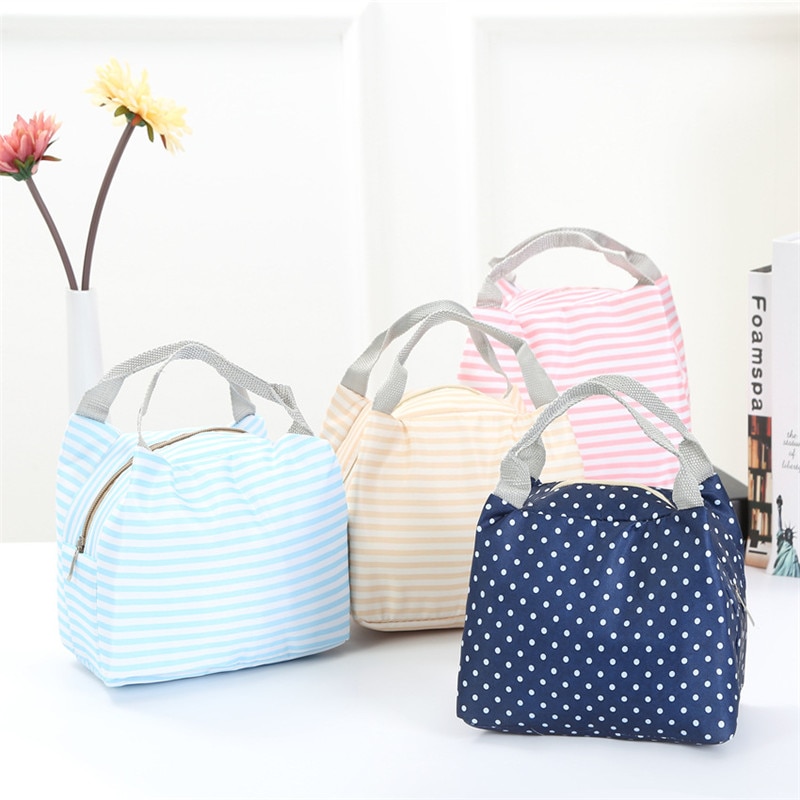 TTLIFE Cold Insulation Bag Thickening Peach Skinny Lunch Bag Ice Bag Student Portable Waterproof Lunch Box Bag